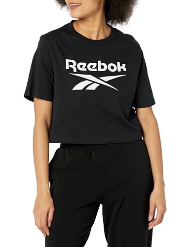 Reebok Identity Big Logo Crop Tee coupe courte femme pour sublimer la silhouette haute