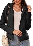 Dokotoo Winter Jackets For Women 2024 Trendy Lightweight Warm Hooded Puffer Jacket Womens Casual Slim Fit Quilted Outerwear With Pockets Fall Coats For Women Black Medium
