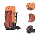 harayaa Hiking Backpack Rucksack Multipurpose Large Capacity Outdoor Daypack Rock Climbing Backpack for Camping Survival Traveling, Orange