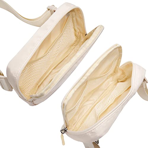 Image of Belt bag Fanny pack crossbody bags for women Everywhere belt bag (ivory)