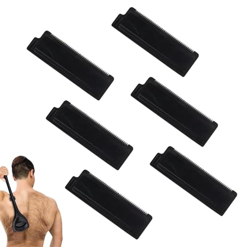 6 stuks vervangende scheerhoofden voor heren, scheerapparaten voor heren met messen van roestvrij staal, compatibel met Bakblade 2.0, 3.0 en 2.0 Elite, scheermesjes voor droog of nat scheren