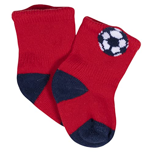 Gerber Unisex Baby 8-Pair Wiggle-Proof Sock Sports Blue 3-6 Months #TOP3