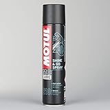 Espray limpiador a base de siliconas para lograr una superficie brillante en toda la moto