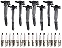 ENA Set of 8 Ignition Coil Pack with Set of 16 Platinum Spark Plugs Compatible with Ford F-150 F-250 F-350 6.2L Replacement for C1800 UF-631