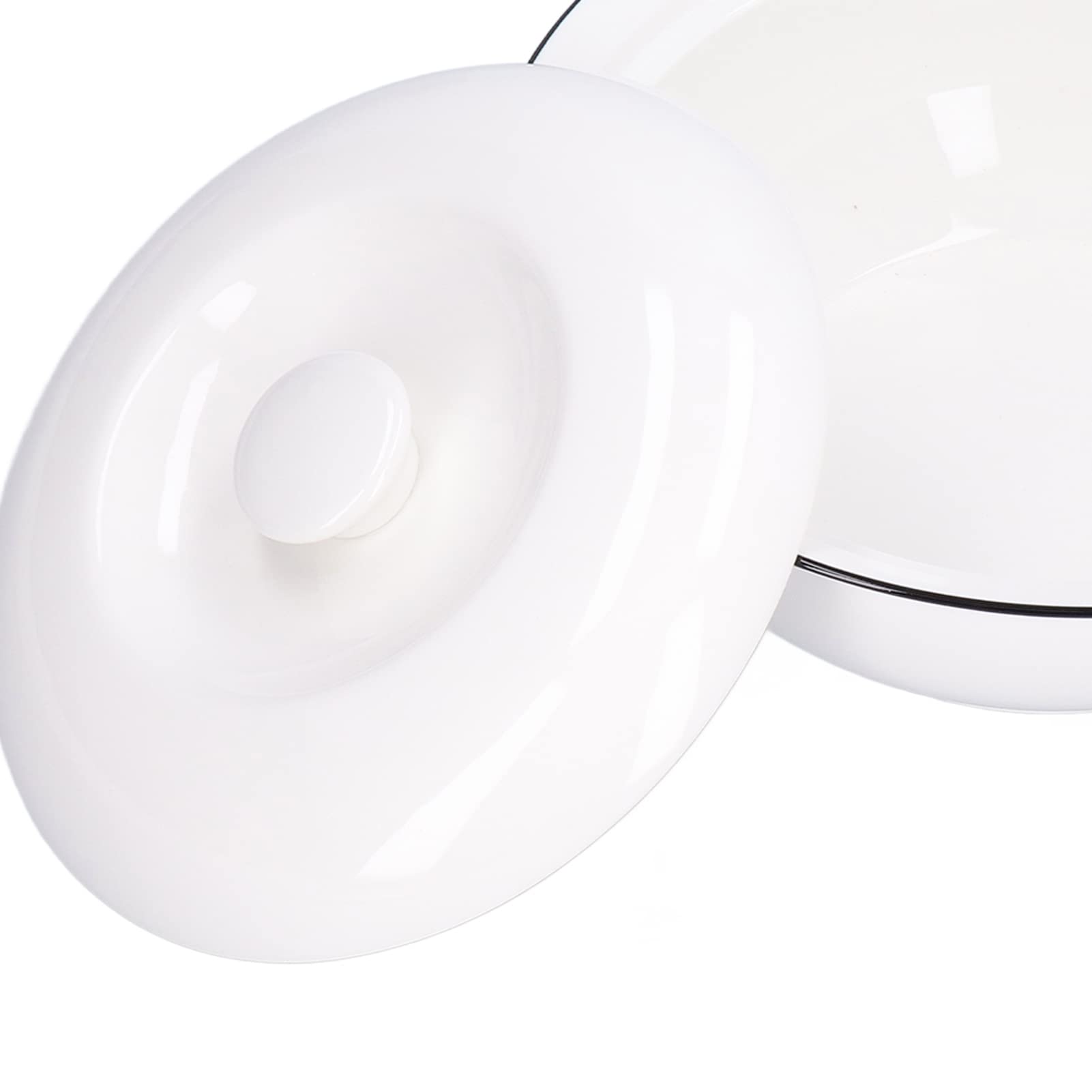 Bol à soupe, bol en céramique de grande capacité de 9 pouces avec couvercle pour cuisine, maison, hôtel