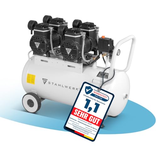 STAHLWERK Kompressor 50 L Tank  Weiß