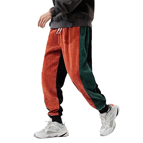 Pantalon noir streetwear rouge ample pour affirmer votre style XL