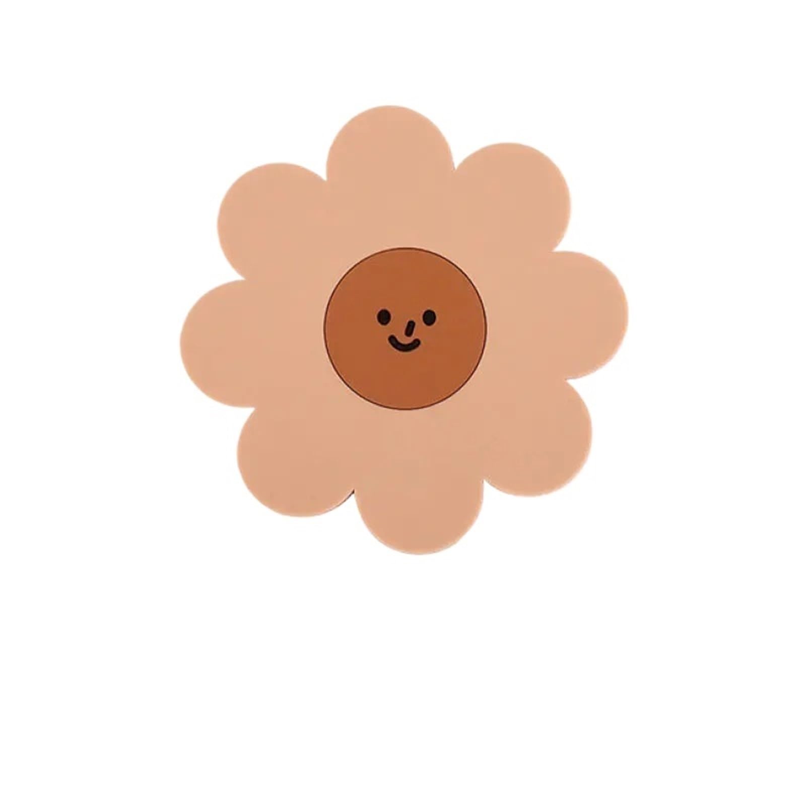 10Pcs Sunflower Cute Placemat Coaster Anti-skidding And Heat-resistant Silicone Cup Pads for Cap(Color2)