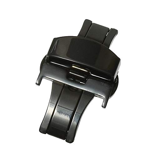 腕時計 ベルト dバックル 20mm ブラック プッシュ式 観音開き 尾錠 時計ベルト dバックル ステンレス 【志-shian-】 腕時計 ベルト dバックル 20mm ブラック プッシュ式 観音開き 尾錠 時計ベルト dバックル ステンレス 【志-shian-】
