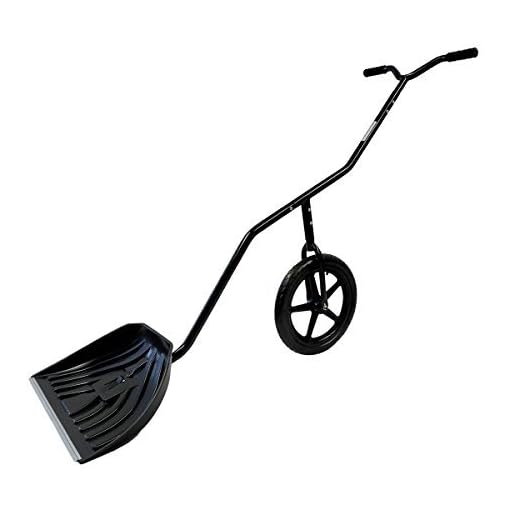 EasyGoProducts EGP-SNOW-001 EasyGo Lever Shovel with Adjustable Height, Wheeled Snow P