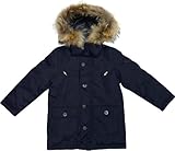 Daunenjacke DARYOS in schwarz mit Fellkapuze