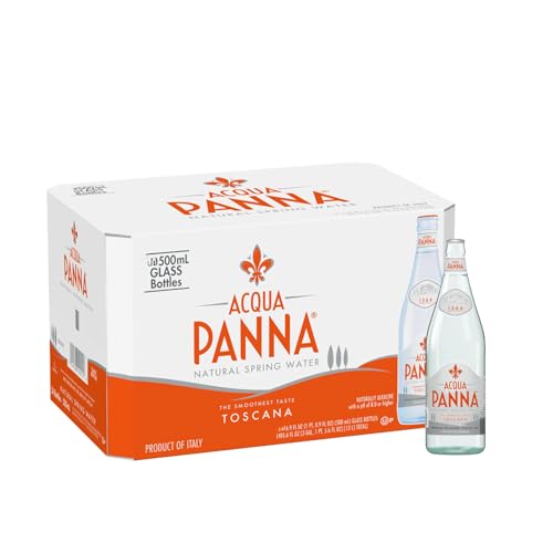 Aqua Panna Natural Spring Water 500 mL 16.9 Fluid Ounce Glass Bottles (12 Pack) – Premium Still Water Imported from Italy – Packaged by Voodoux Sales™ image 5