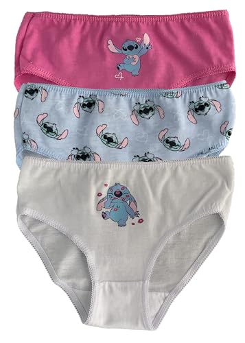 Disney Lilo et Stitch, Lot 3 Culottes, Fille (FR/ES, Âge, 2 Ans, Taille Normale, Rose)