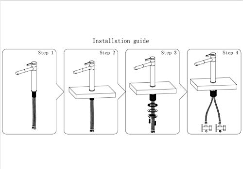 ubeegol-Grifo-de-Lavabo-Blanco-Monomando-para-Bano-Giratoria-360-Griferia-de-Fregadero-para-Bano-Monomando-Lavabo-Grifo-Mezclador-Agua-Fria-y-Caliente-Laton-Cromado