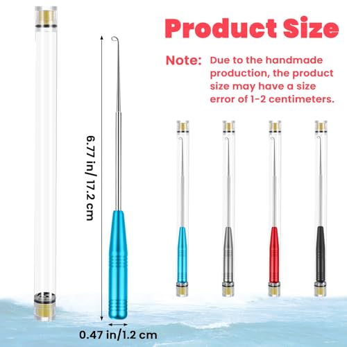 Teaaha 4 PCS Fish Hook Remover Set, Stainless Steel Stable Hook Remover Fishing Fast Quick Release Fishing Removal Tool Tool Fishhook Accessories for Freshwater and Saltwater - Image 2