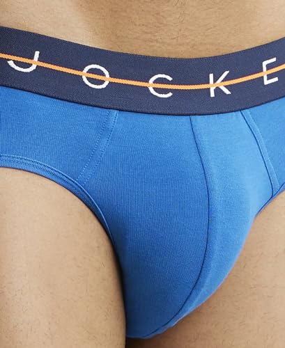 Image of Jockey NY15 Men Super Combed Cotton Elastane Stretch Solid Brief with Ultrasoft Waistband