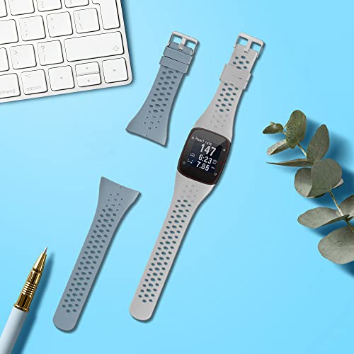 kwmobile Straps Compatible with Polar M400 / M430 Straps, 2x Replacement Silicone Watch Bands, Smartwatch or Fitness Tracker - Image 2