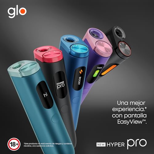 GLO Hyper Pro Cigarrillo Electrónico, Dispositivo para calentar tabaco, Tabaco Calentado, Negro - imagen 3