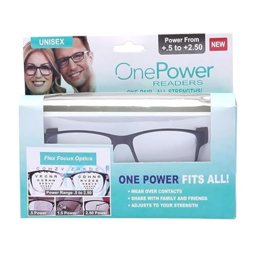 METALIYA One Power Readers Auto Focus Reading Glasses, Computer Screens Unisex Adjustable Eye Glasses, Flex Focus Auto Adjusting Optic for Women and Men Magnifying Readers (1... - Image 6