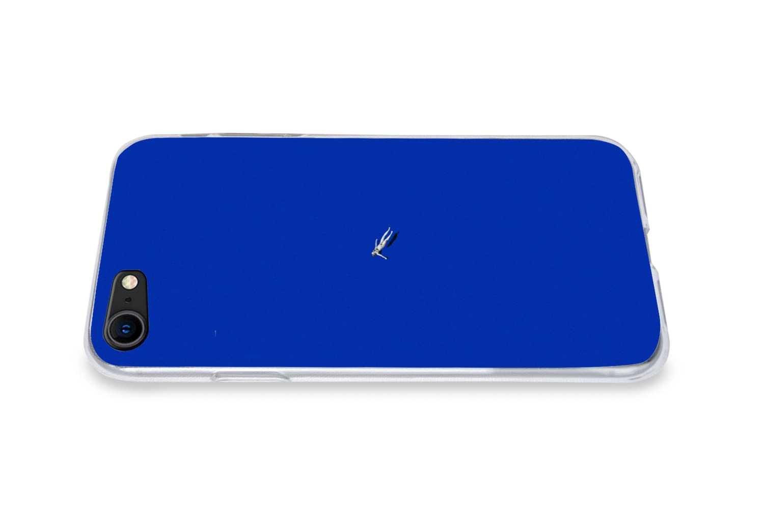MuchoWow Funda para iPhone 7 - Vintage - Azul - Mujer - Funda de Silicona/Funda Blanda para teléfono móvil