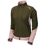 PEARL IZUMI Accelerator Softshelljacke für Damen, Dunkelolive/Koralle, Größe M