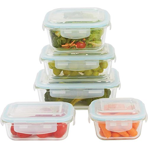LaCuisine KTLKG11. 11 Piece Glass Storage Container Set