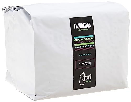 Foundation House Blend, Medium Roast Whole Been Coffee Monthly Subscription, 2.5 Lb Bulk Bag #TOP27