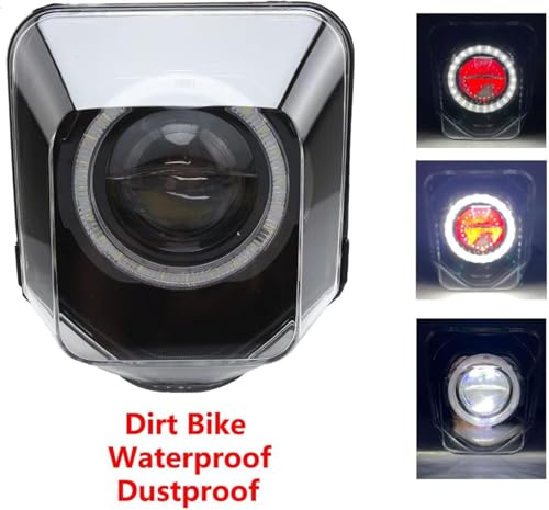 Phare de moto LED finition vintage 6,5 pouces avec support robuste pour Chopper - 7