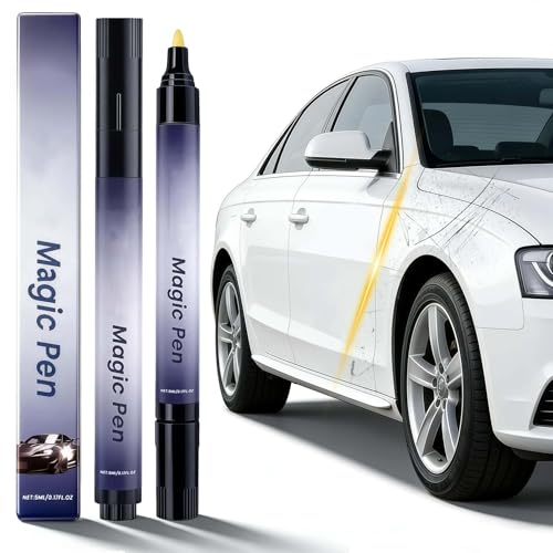 Natwo Car Scratch Remover Pen 2PCS Magic Pen for Cars Scratches Works On Any Color To Fix Scratches Swirl Marks And Scuffs Easy Application Portable Tool Resistant Auto Paint Touch Up for Cars