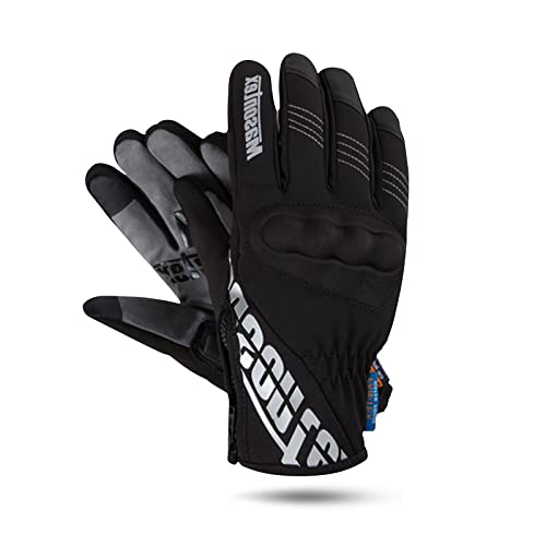 LIONCIANO Gants de Moto, Gants à Écran Tactile Plein pour Femme et Homme, Gants Moto Coupe-Vent et Étanche pour VTT, Moto Cross, Scooter, Vélo et Autres Sports de Plein Air(Noir, XS) Cover