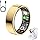 Health Tracker Ring, Smart Health Ring for Women Men with Heart Rate, Blood Oxygen, Sleep Monitor, Steps,Calories, No Subscription Fee, IP68 Waterproof Smart Ring for iPhone & Android (Gold, 9#)
