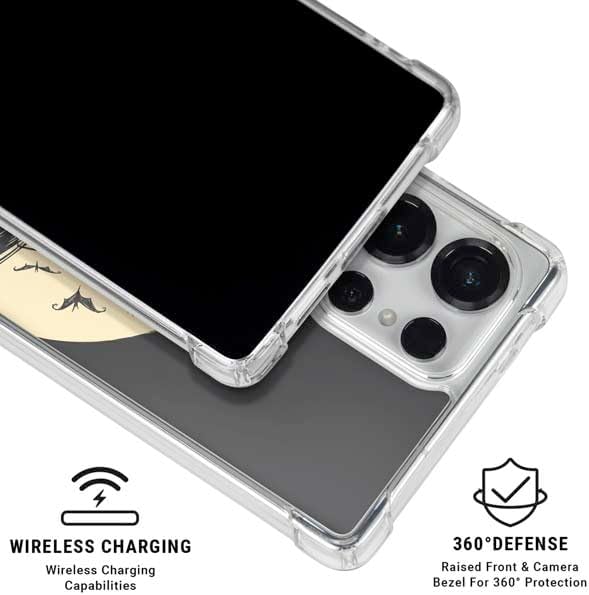 Skinit Clear Phone Case Compatible with Galaxy S25 Ultra - Officially Licensed Disney The Nightmare Before Christmas Jack and Sally Meant to Be Design