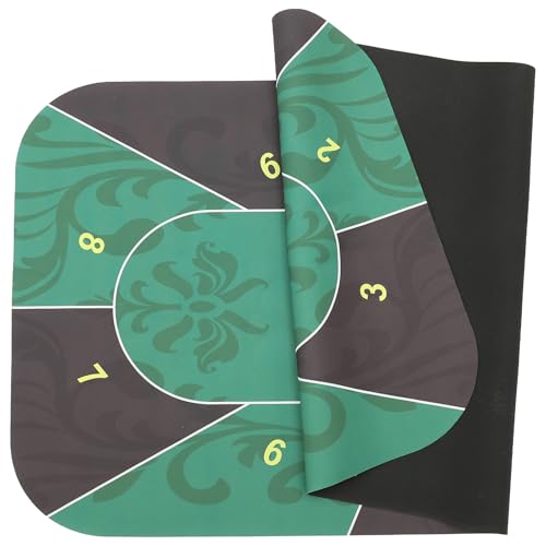MUSISALY Mantel Antideslizante de Caucho para Mesa de Póker 10 Personas Tapete Rectangular para Juegos de Cartas Funda Decorativa Multiusos para Uso Familiar y Profesional