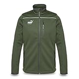 PUMA Workwear Jacke Herren aus Drei Lagen Softshellgewebe   Wasserabweisend und Winddicht   Slim Fit   Softshelljacke Arbeitsjacke für Handwerk, Produktion Logistik und Baugewerbe   Oliv   L
