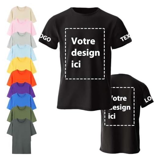 COOZEBRA T Shirt personnalisé et Personnalisable - Créez Votre Tee Shirt Unique avec Photo Text, t-Shirt personnalisé pour Hommes et Femmes