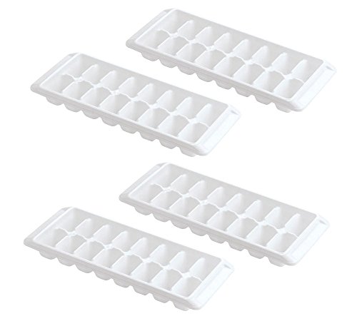 Comparison: Best Ice Cube Tray 8 Kitch Easy Release White Ice Cube Tray, 16 Cube Trays (Pack of 4) (4 Pack - 64 Cubes)