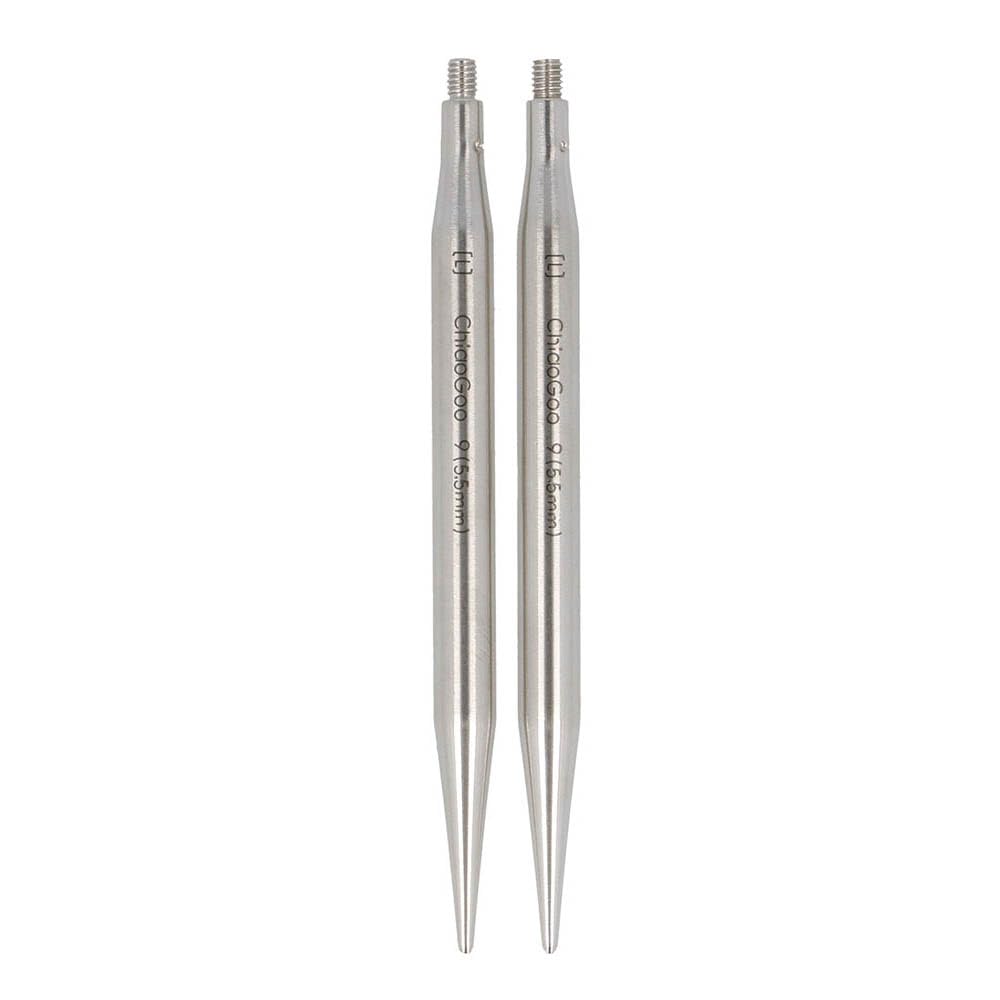 ChiaoGoo Twist Lace Interchangeable Knitting Needle Tips 8cm 5.50mm Silver 1 piece