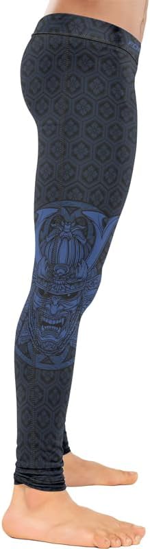 FORMONIES Samurai Combat Spats for Men – MMA Compression Leggings for Grappling Jiu Jitsu Pants Compression