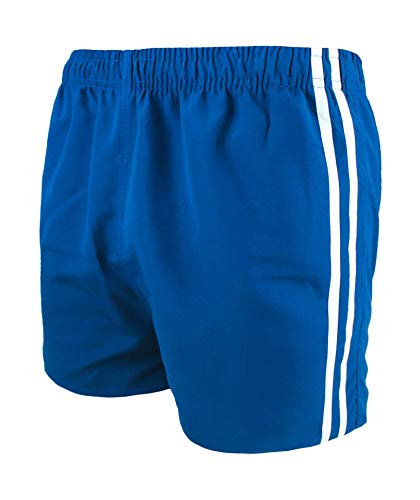 Evoga Costume da Bagno Uomo Shorts Pantaloncini Slim Fit Bermuda Mare (XXL, Blu Chiaro)