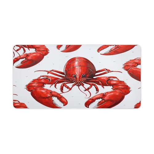 Red Lobster Pad para Escritorio Impermeable y Antideslizante
