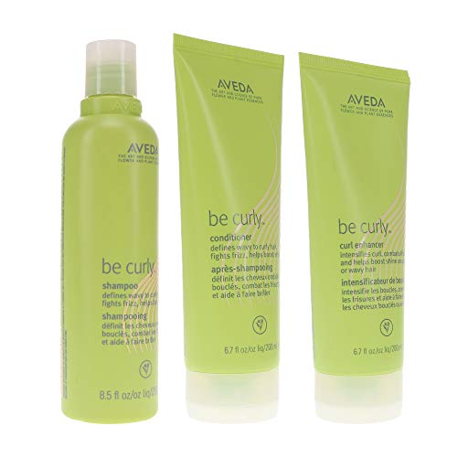 Aveda Be Curly Shampoo 8.5 Oz, Conditioner 6.7 Oz & Curl Enhancer 6.7 Oz #TOP4