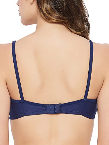 Image of Clovia Women's Cotton Non-Padded Non-Wired Full Cup Bra in Blue