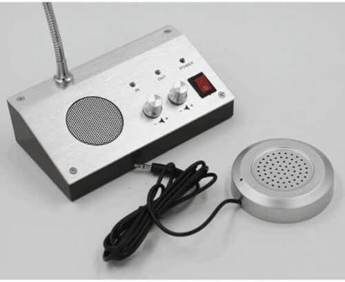 RUNAAJA 2 Way Window Counter Intercom Speaker System for Bank Office Hospital Store New for Bunsiness Bank Counter Store Restaurant Office Station School