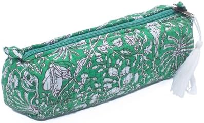 NILUXE DESIGN Estuche de Algodón Acolchado con Cremallera y Fleco...