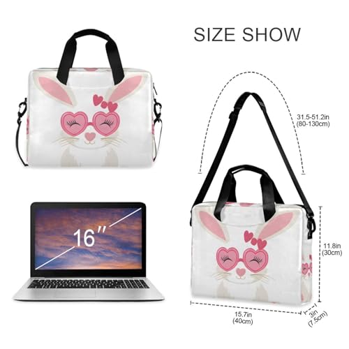 Maletín para laptop ALAZA corazón rosa 13-15.6 pulg miniatura 5
