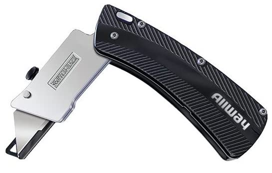 Image of ALLWAY SWK Switchback Folding Utility Knife with Integrated Blade Guard | Easy Blade Change