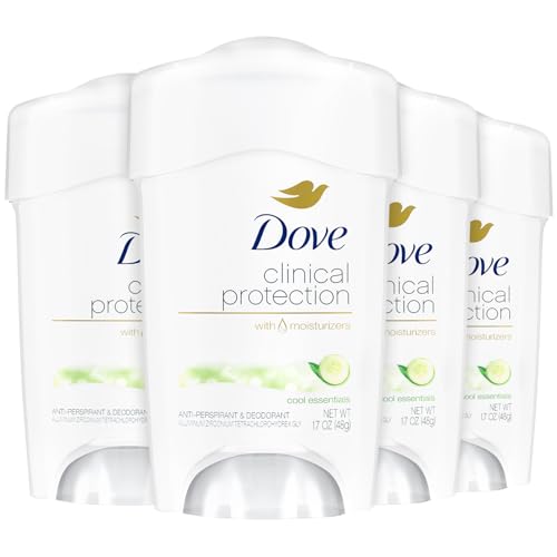 Image of Dove Clinical Protection Cool Essentials Anti-perspirant Deodorant, 1.7 Fl Oz Pack of 3