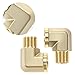 QWORK 90 Degree Brass Street Elbow – 2 Pack, 3/8