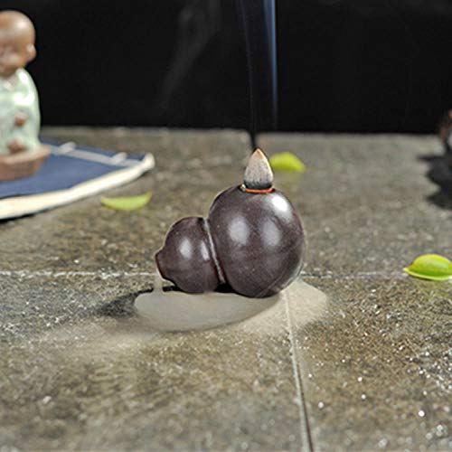 doudouTU Rétro Fait Main Brûleur D'Encens Brûleur Décoration Gourde Refoulement Encensoir Brûleur D'Encens Artisanat Articles D'Ameublement Présents Cover