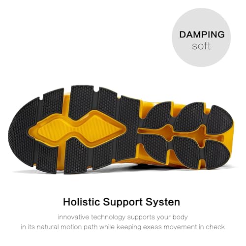 Image of Mens Slip On Walking Shoes Blade Non Slip Tennis Running Shoes Lightweight Workout Breathable Mesh Fashion Sneakers